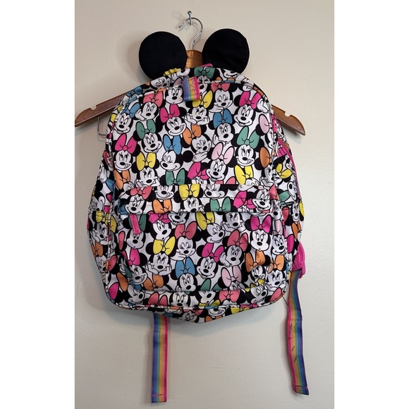 Disney Store Other - Authentic Disney Store Minnie Mouse Girls Pink Backpack 3D Ears Utility Pockets